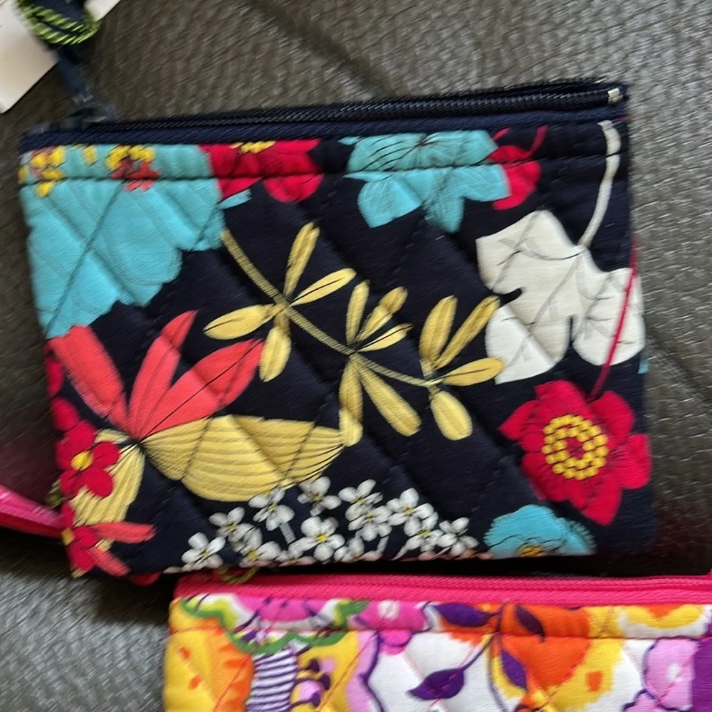 Vera Bradley two coin purses in clementine and happy snails